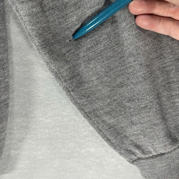 Polo Golf Ralph Lauren Men's XL 1/4 Zip 100% Merino Wool Gray Lined - see info. - Picture 10 of 14